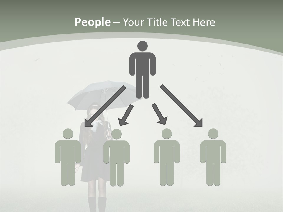 People Lady Sad PowerPoint Template