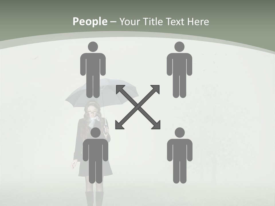 People Lady Sad PowerPoint Template