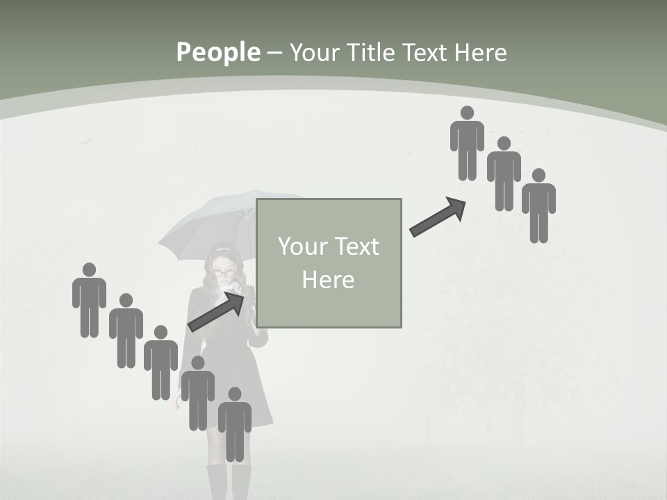 People Lady Sad PowerPoint Template