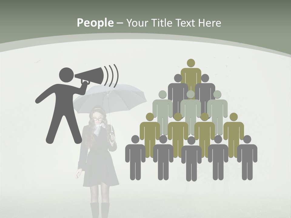 People Lady Sad PowerPoint Template