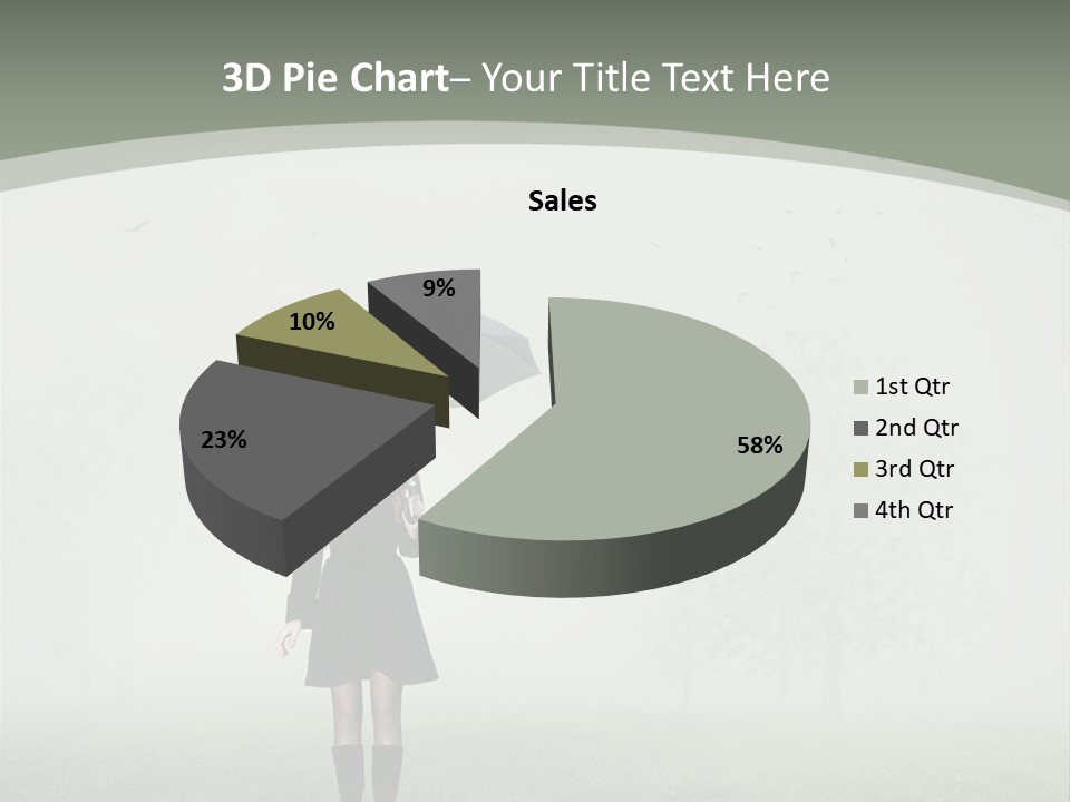 People Lady Sad PowerPoint Template