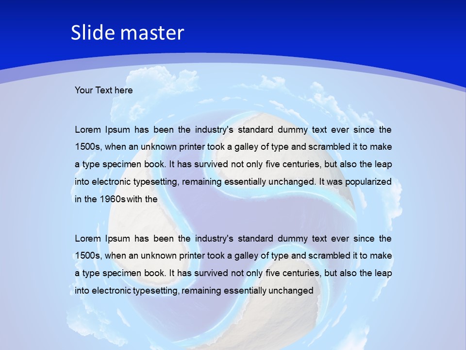 Cruise Sunny Copy PowerPoint Template