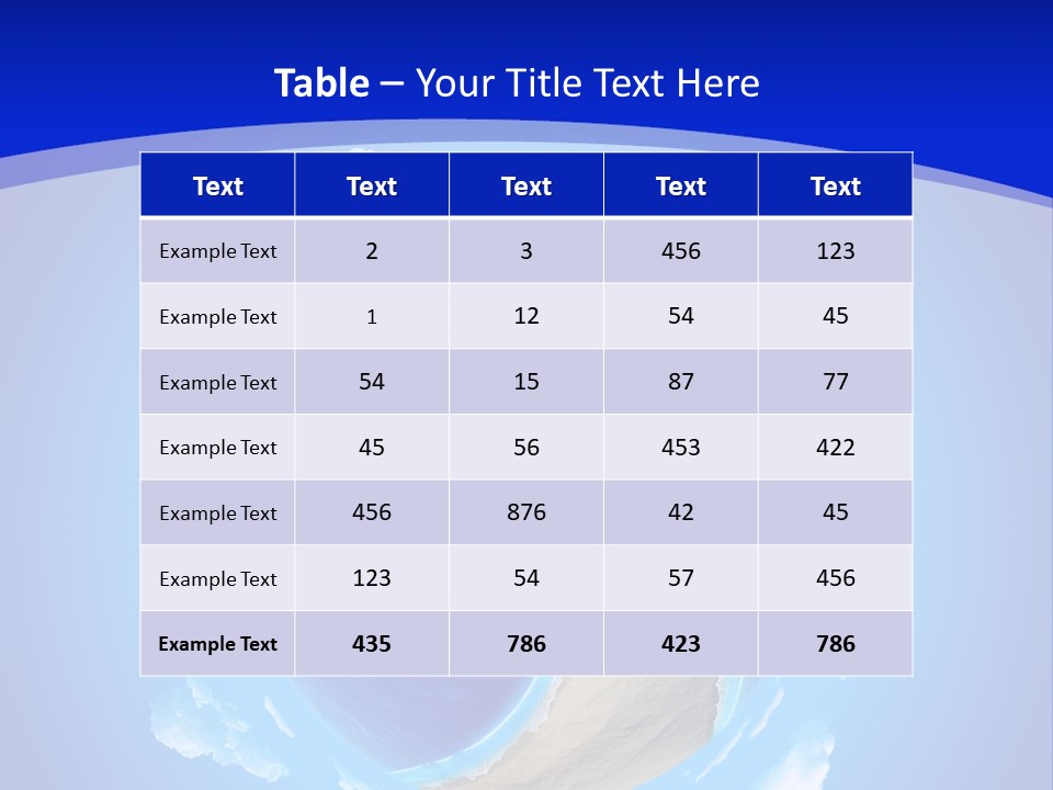 Cruise Sunny Copy PowerPoint Template