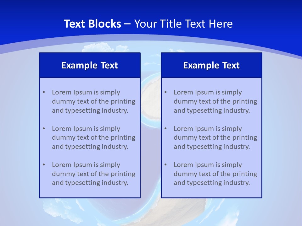 Cruise Sunny Copy PowerPoint Template