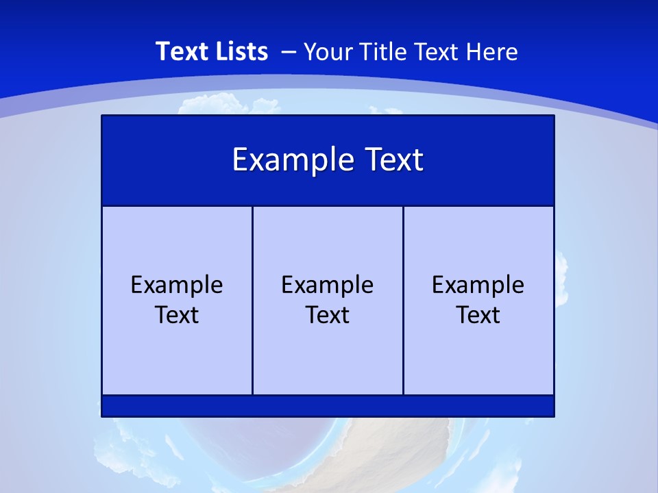 Cruise Sunny Copy PowerPoint Template