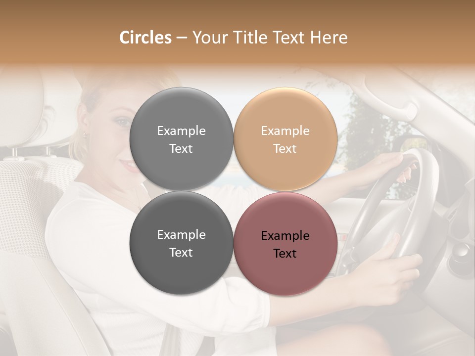Salon Woman Wheel PowerPoint Template