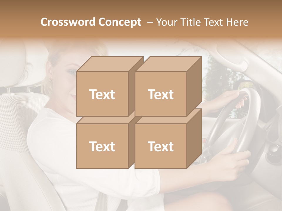 Salon Woman Wheel PowerPoint Template