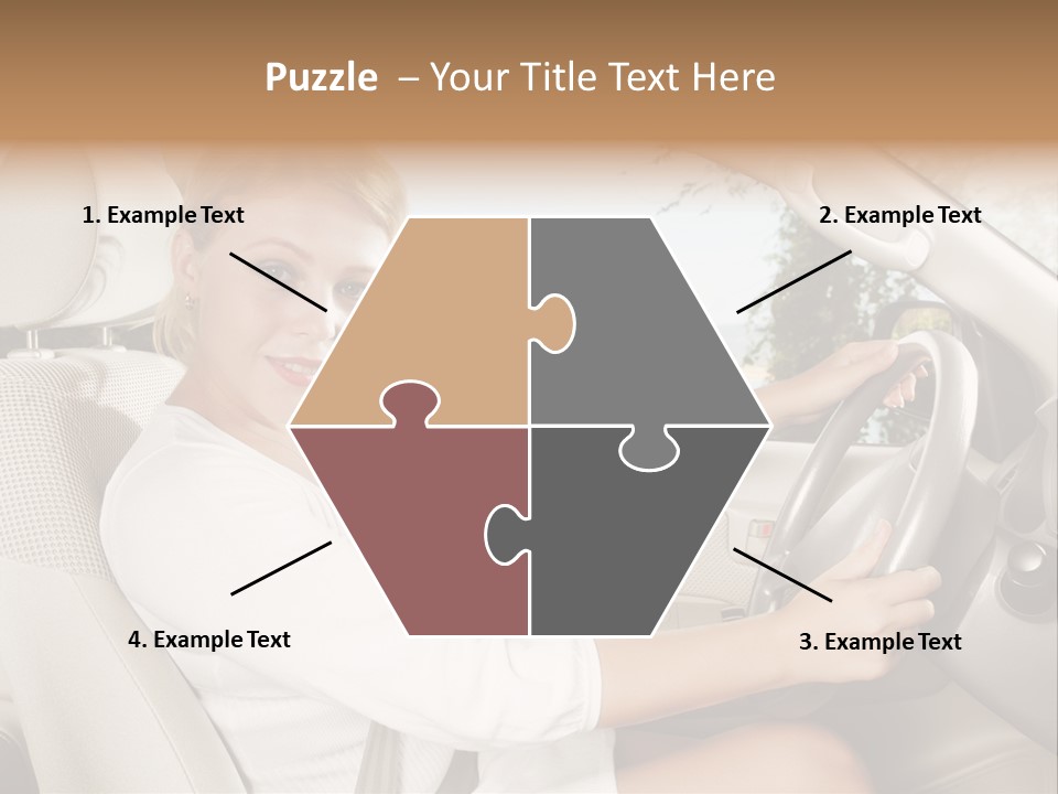 Salon Woman Wheel PowerPoint Template