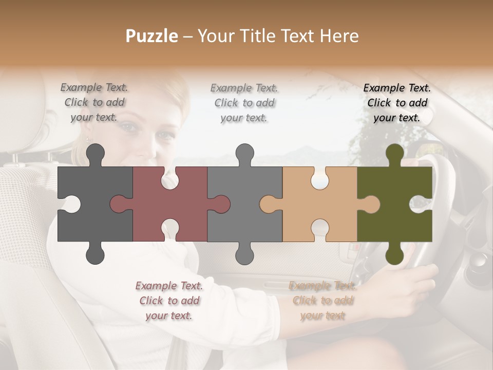 Salon Woman Wheel PowerPoint Template