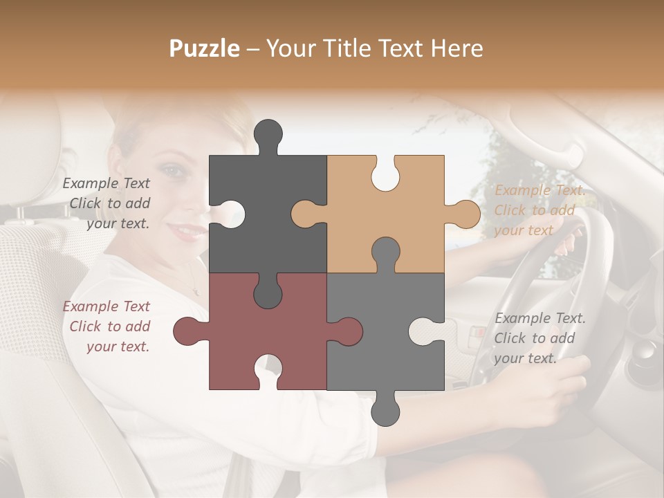 Salon Woman Wheel PowerPoint Template