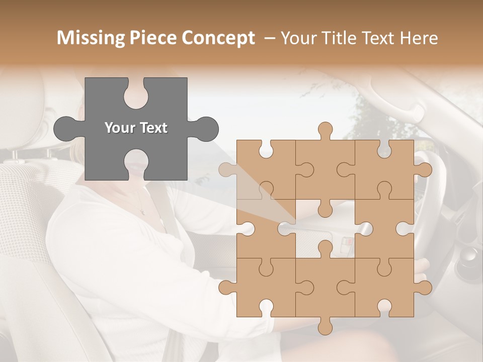 Salon Woman Wheel PowerPoint Template