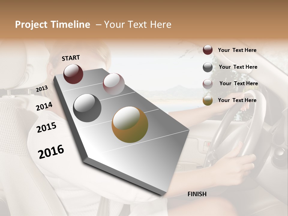 Salon Woman Wheel PowerPoint Template