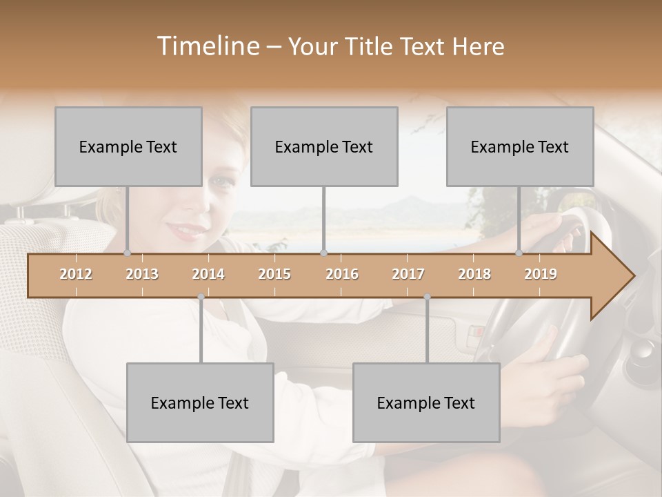 Salon Woman Wheel PowerPoint Template