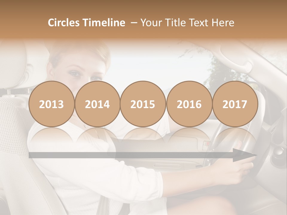 Salon Woman Wheel PowerPoint Template
