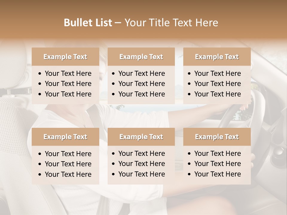 Salon Woman Wheel PowerPoint Template