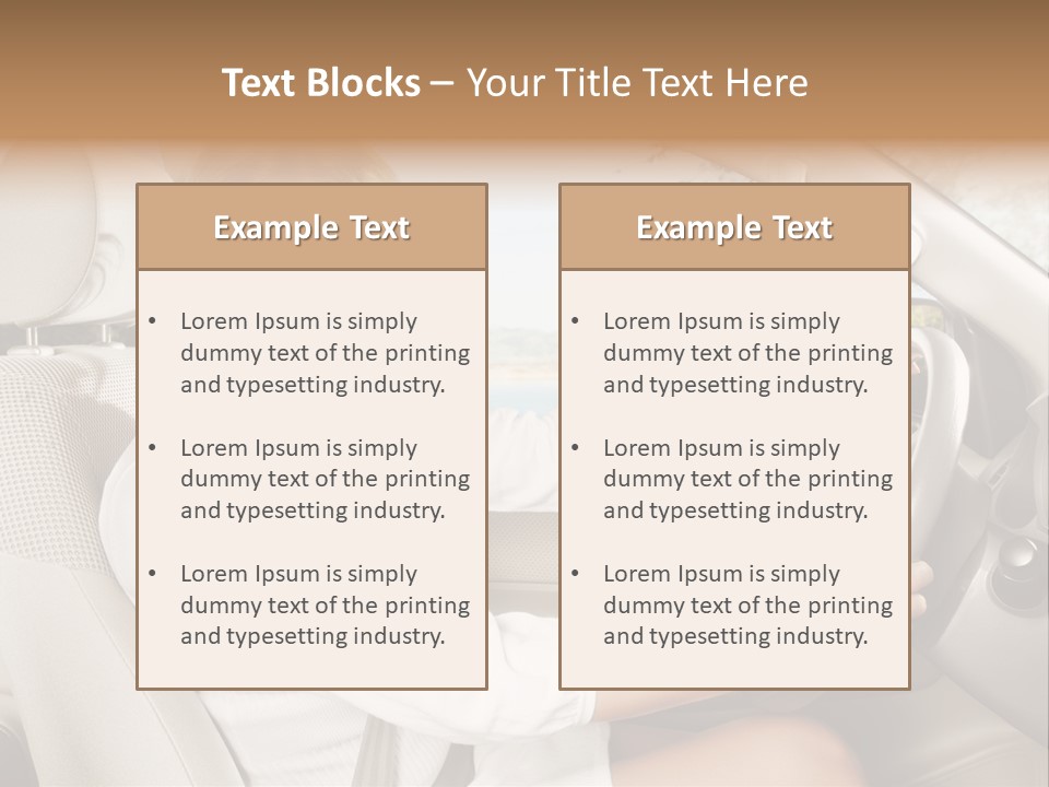 Salon Woman Wheel PowerPoint Template