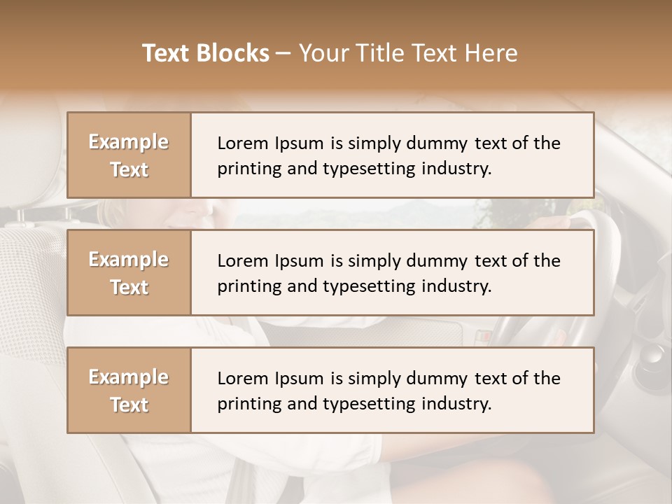 Salon Woman Wheel PowerPoint Template