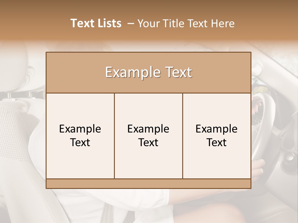 Salon Woman Wheel PowerPoint Template