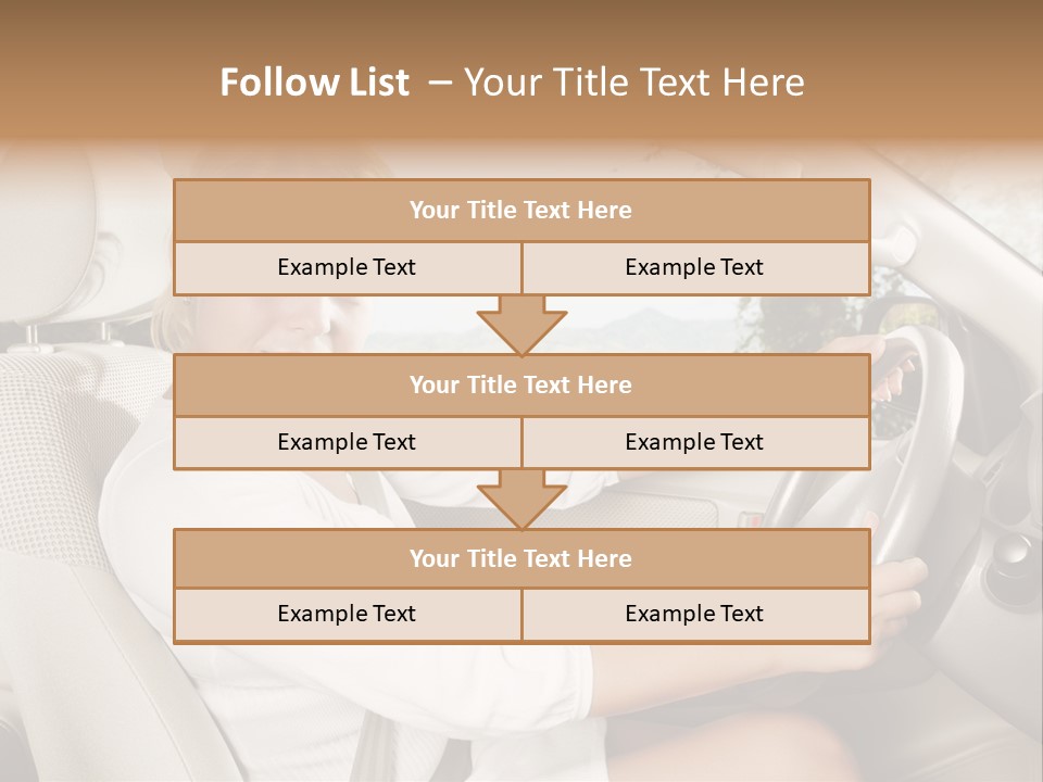 Salon Woman Wheel PowerPoint Template