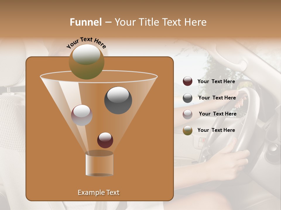 Salon Woman Wheel PowerPoint Template