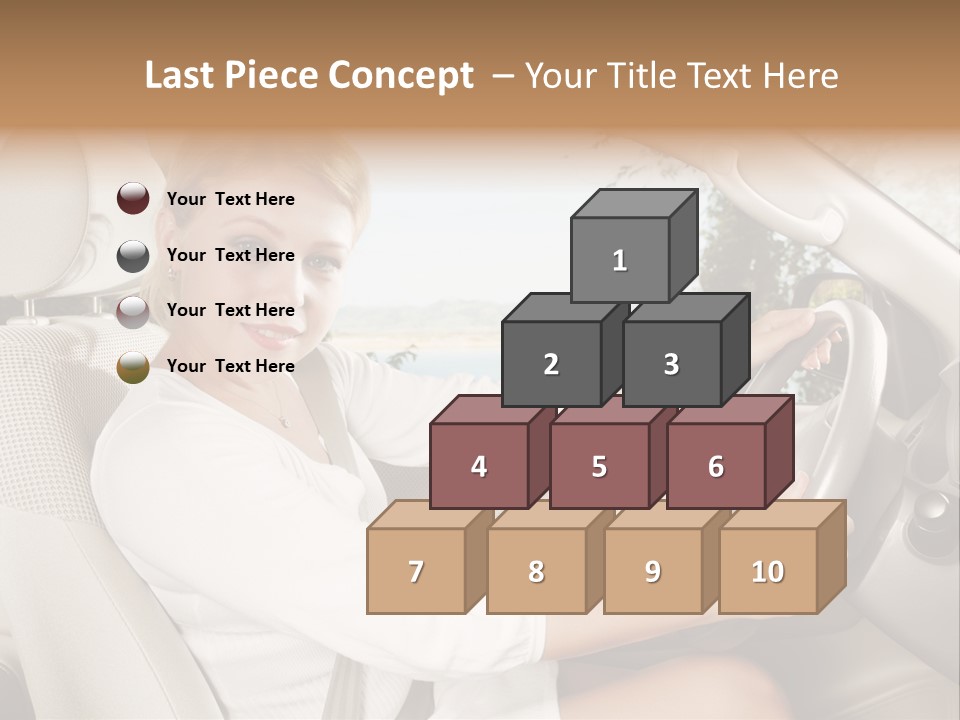 Salon Woman Wheel PowerPoint Template