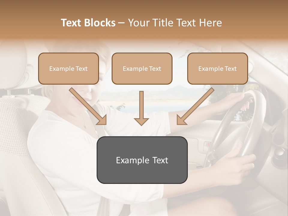Salon Woman Wheel PowerPoint Template