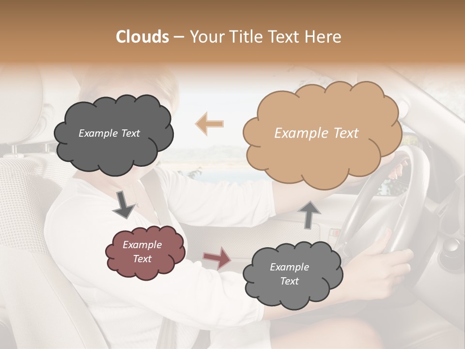 Salon Woman Wheel PowerPoint Template