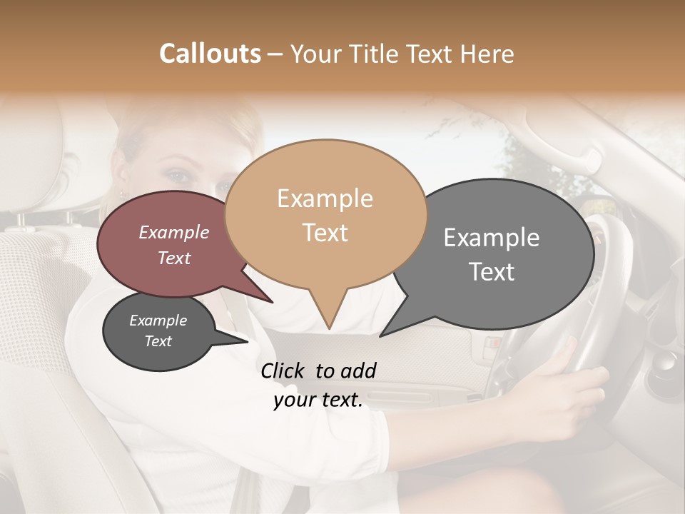 Salon Woman Wheel PowerPoint Template
