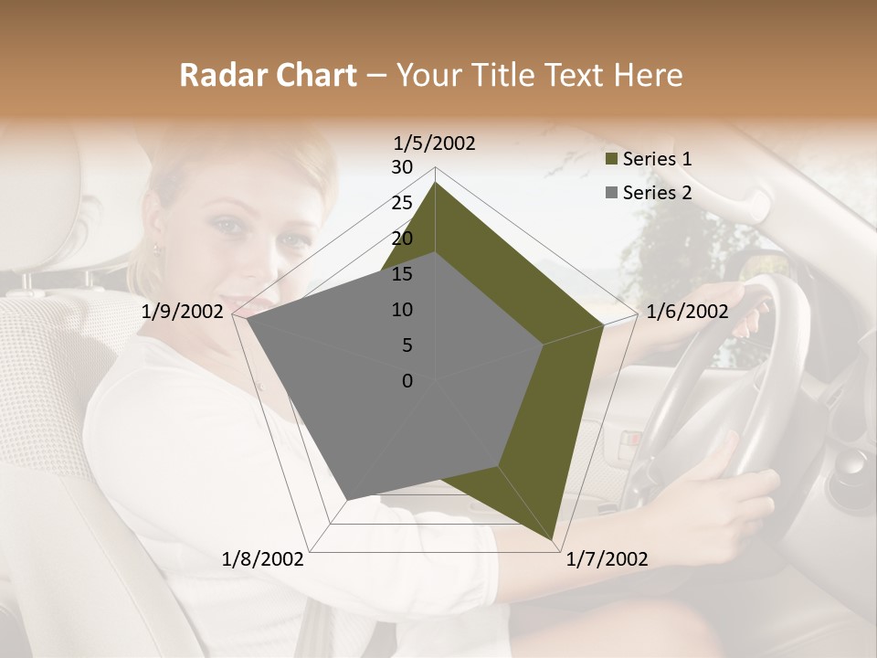 Salon Woman Wheel PowerPoint Template