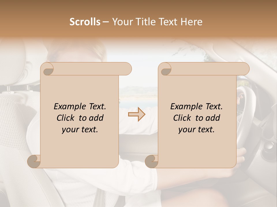 Salon Woman Wheel PowerPoint Template
