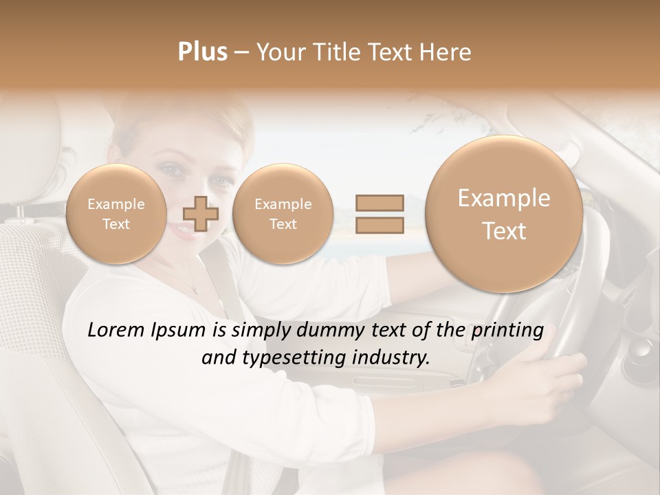 Salon Woman Wheel PowerPoint Template