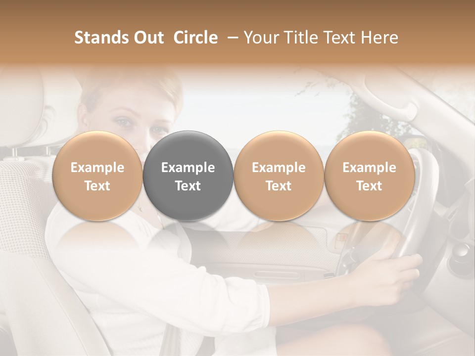 Salon Woman Wheel PowerPoint Template