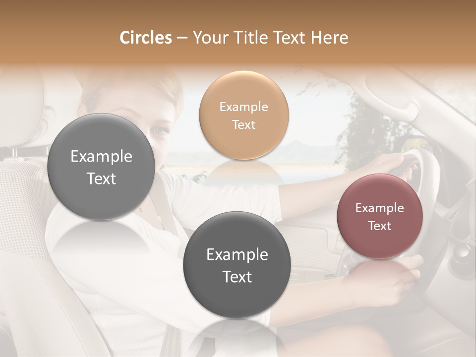 Salon Woman Wheel PowerPoint Template