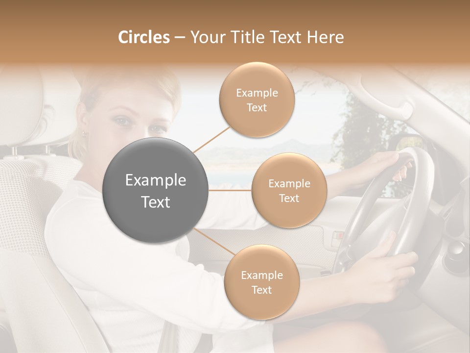 Salon Woman Wheel PowerPoint Template