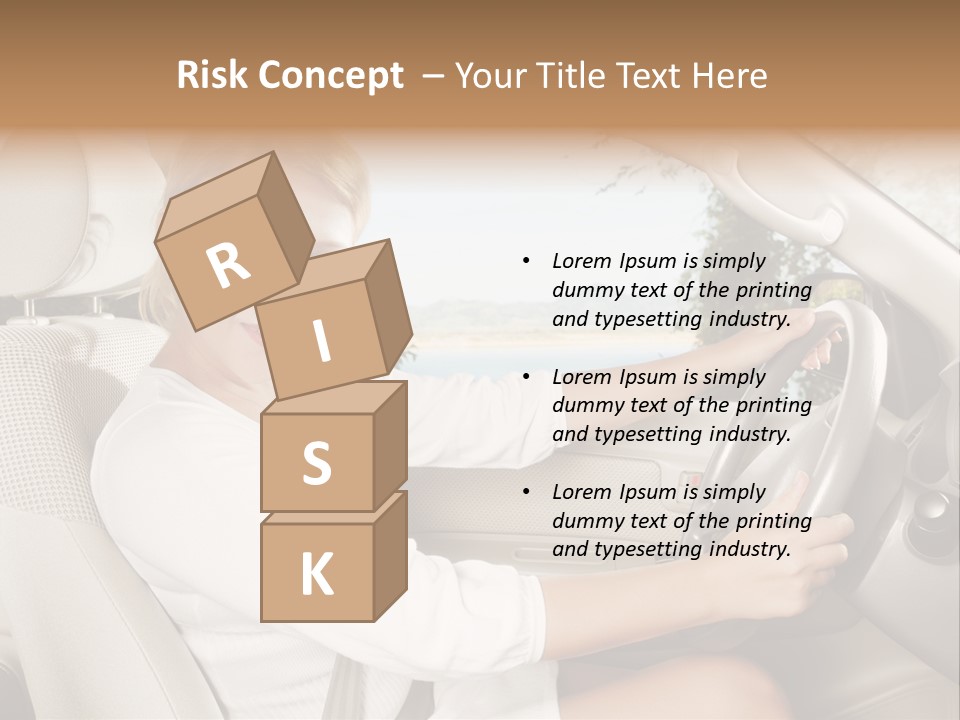 Salon Woman Wheel PowerPoint Template