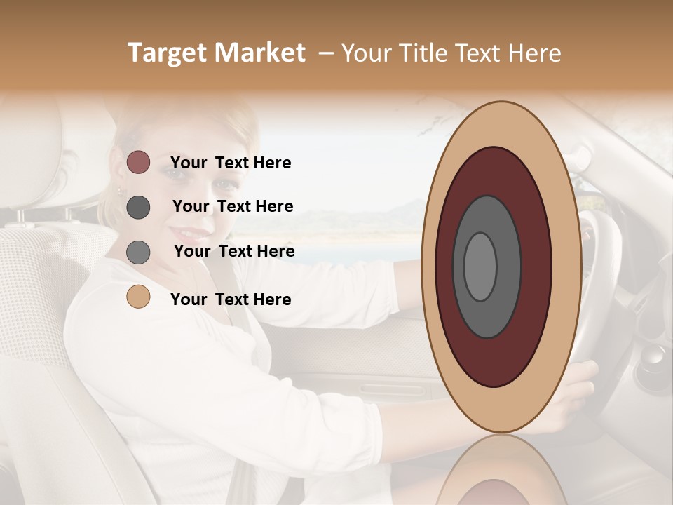 Salon Woman Wheel PowerPoint Template