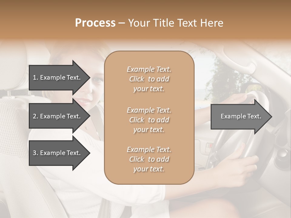 Salon Woman Wheel PowerPoint Template