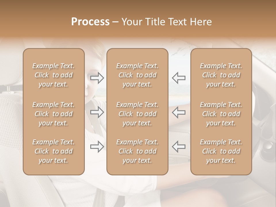 Salon Woman Wheel PowerPoint Template