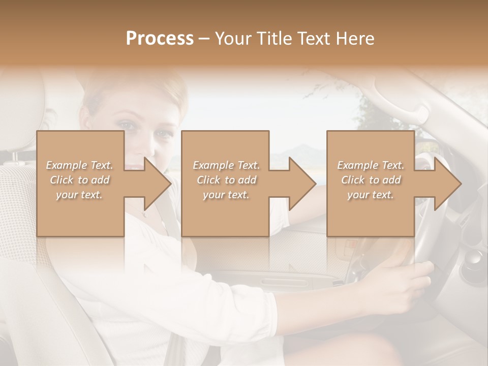 Salon Woman Wheel PowerPoint Template
