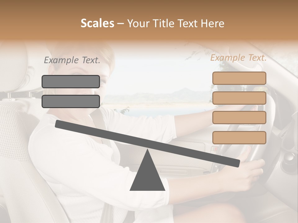 Salon Woman Wheel PowerPoint Template