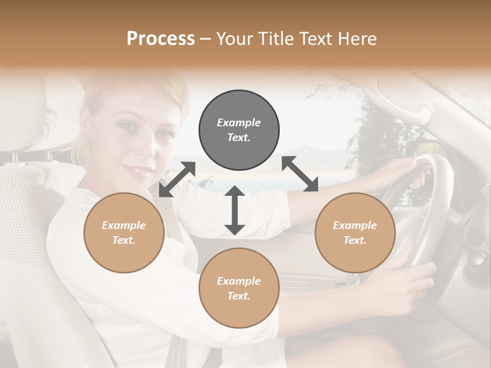 Salon Woman Wheel PowerPoint Template