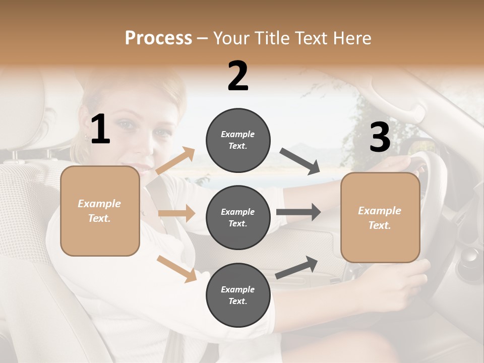 Salon Woman Wheel PowerPoint Template