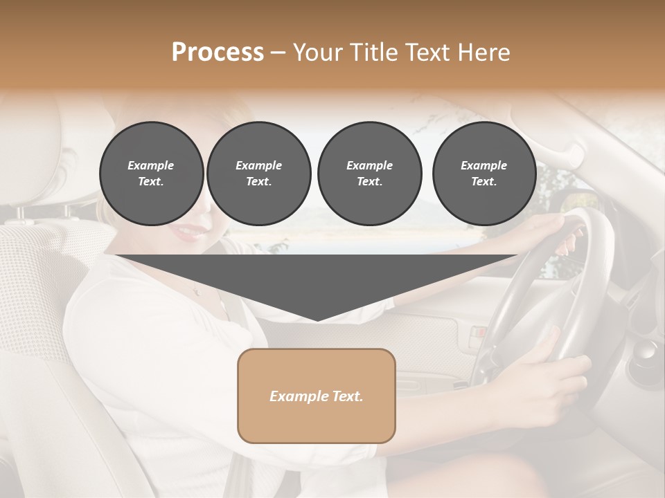 Salon Woman Wheel PowerPoint Template