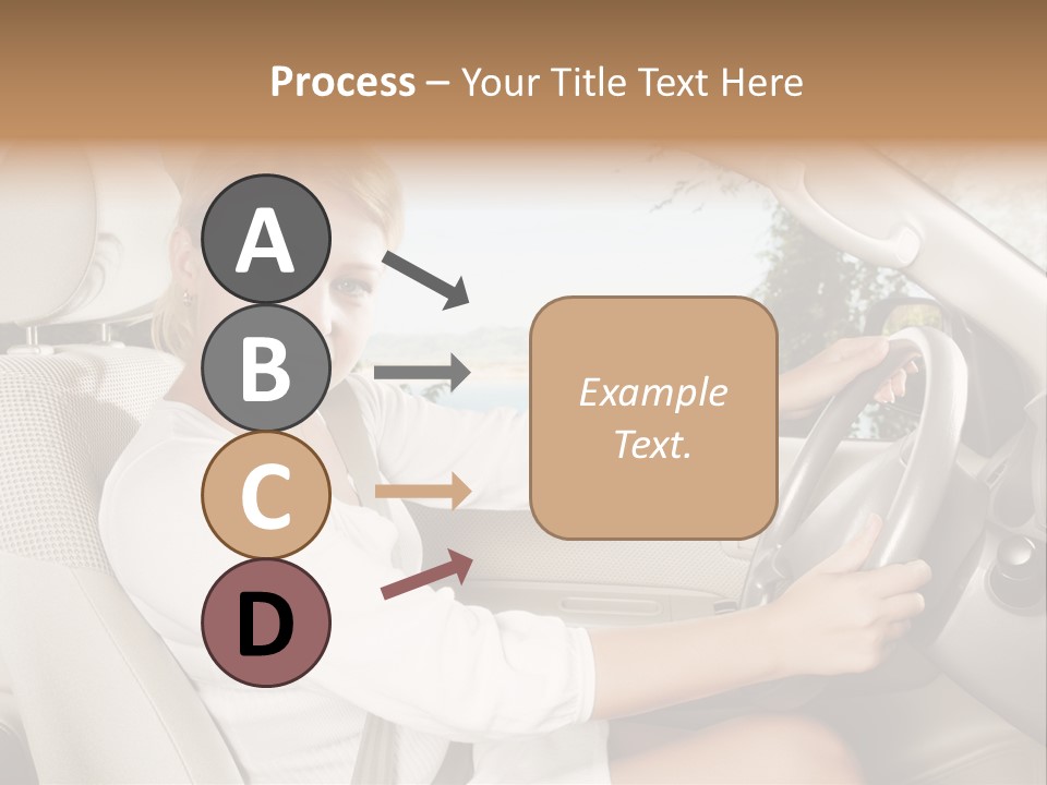 Salon Woman Wheel PowerPoint Template