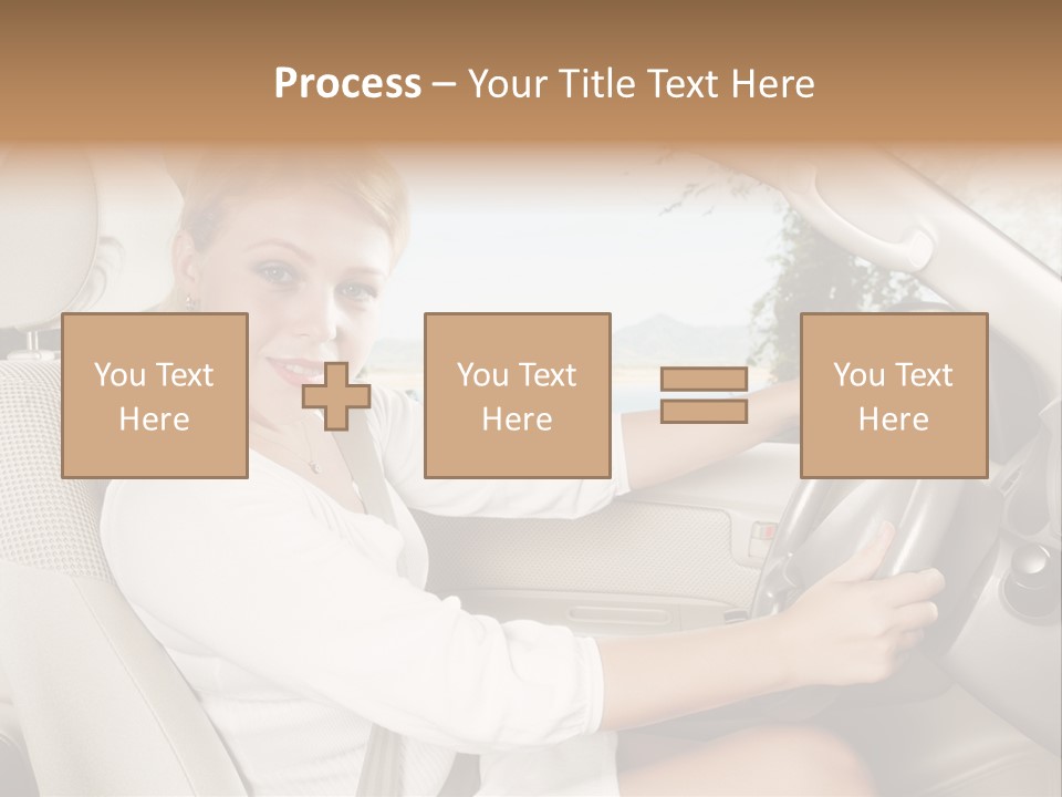 Salon Woman Wheel PowerPoint Template