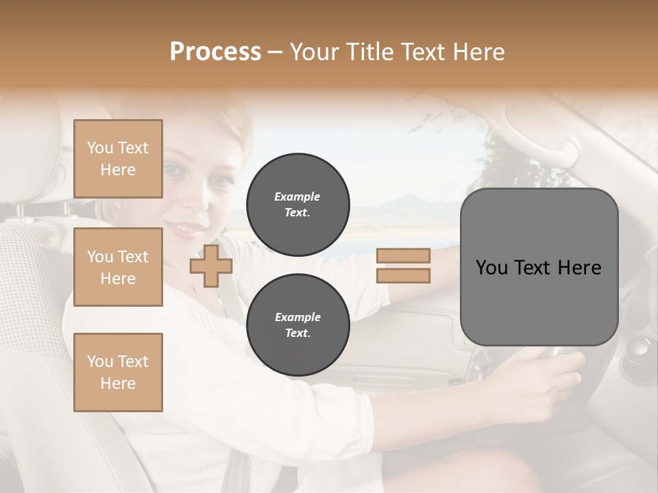 Salon Woman Wheel PowerPoint Template