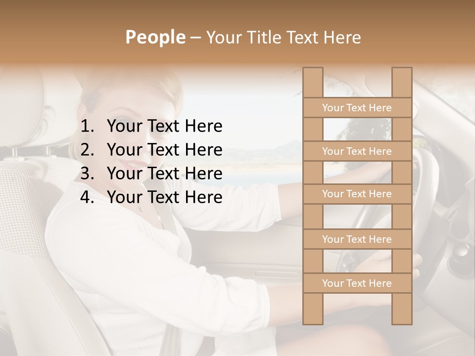 Salon Woman Wheel PowerPoint Template