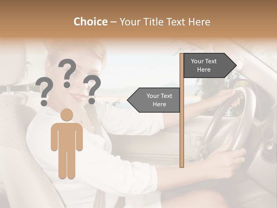 Salon Woman Wheel PowerPoint Template