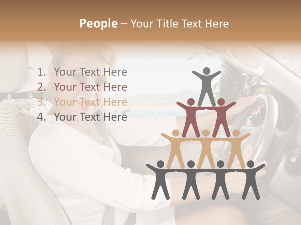 Salon Woman Wheel PowerPoint Template