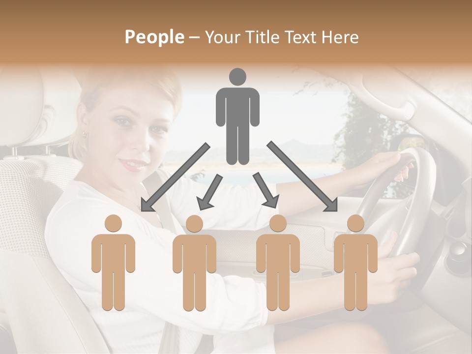 Salon Woman Wheel PowerPoint Template